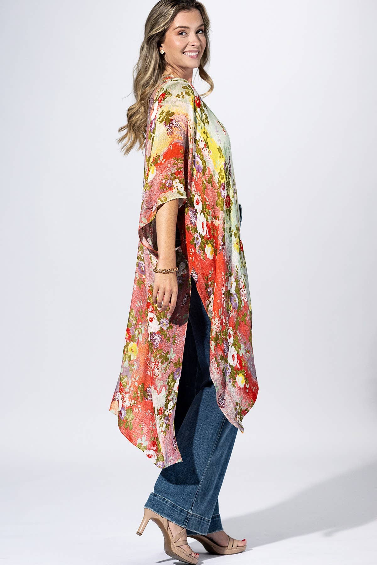 Flower Multi Garden Kimono