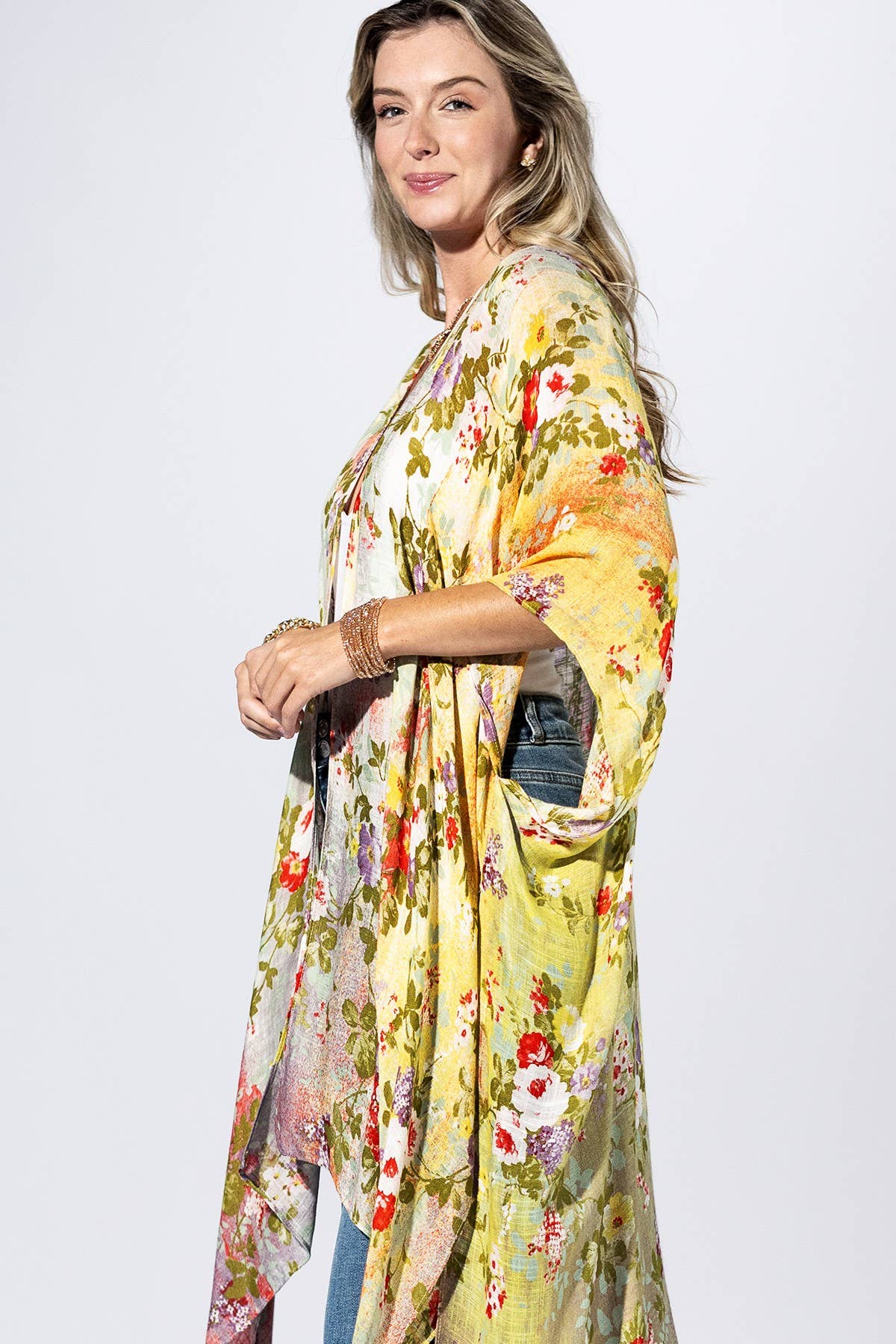 Flower Multi Garden Kimono