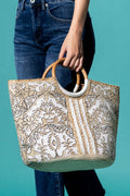 Myth Jute Tote Bag