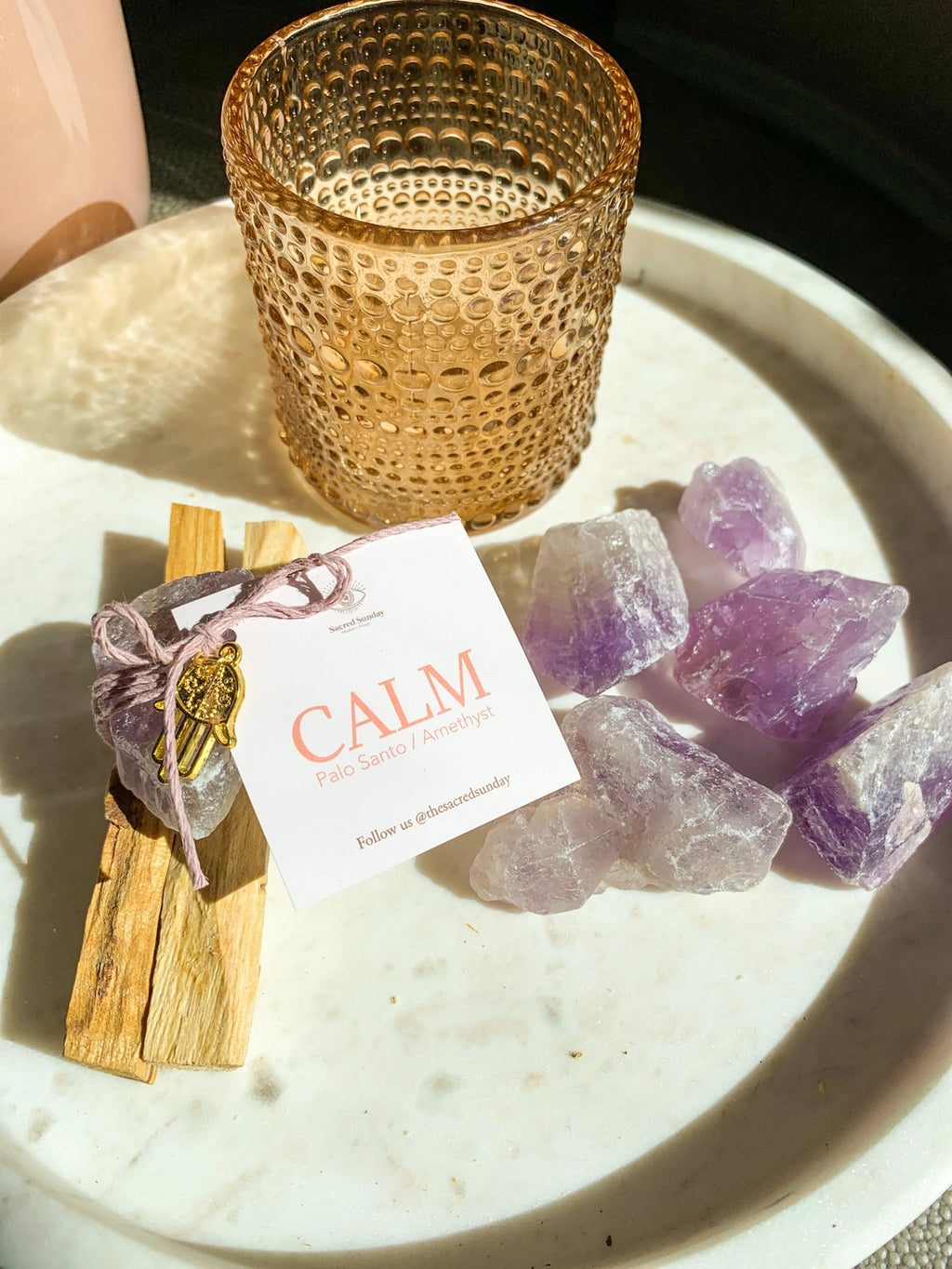'calm' Intention Bundle [ Palo Santo + Amethyst ]
