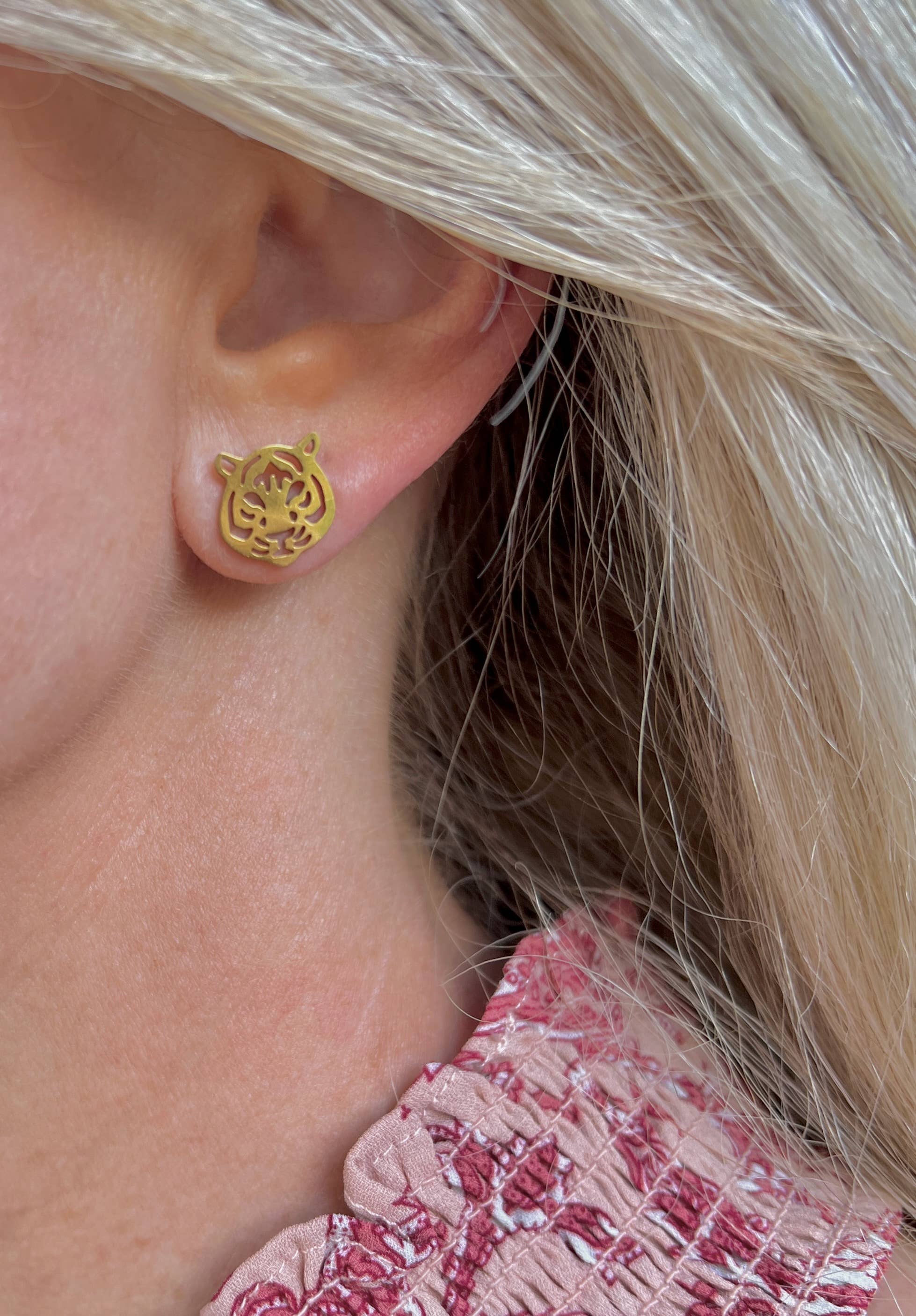 Steele Sloan Tiger Earrings