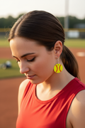 Dangle Softball Earrings - fresh realistic look