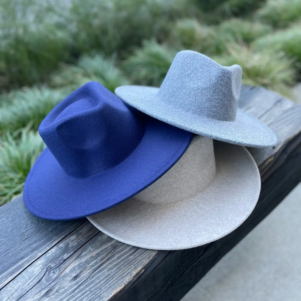 Vegan Felt Wide Brim Rancher Hat