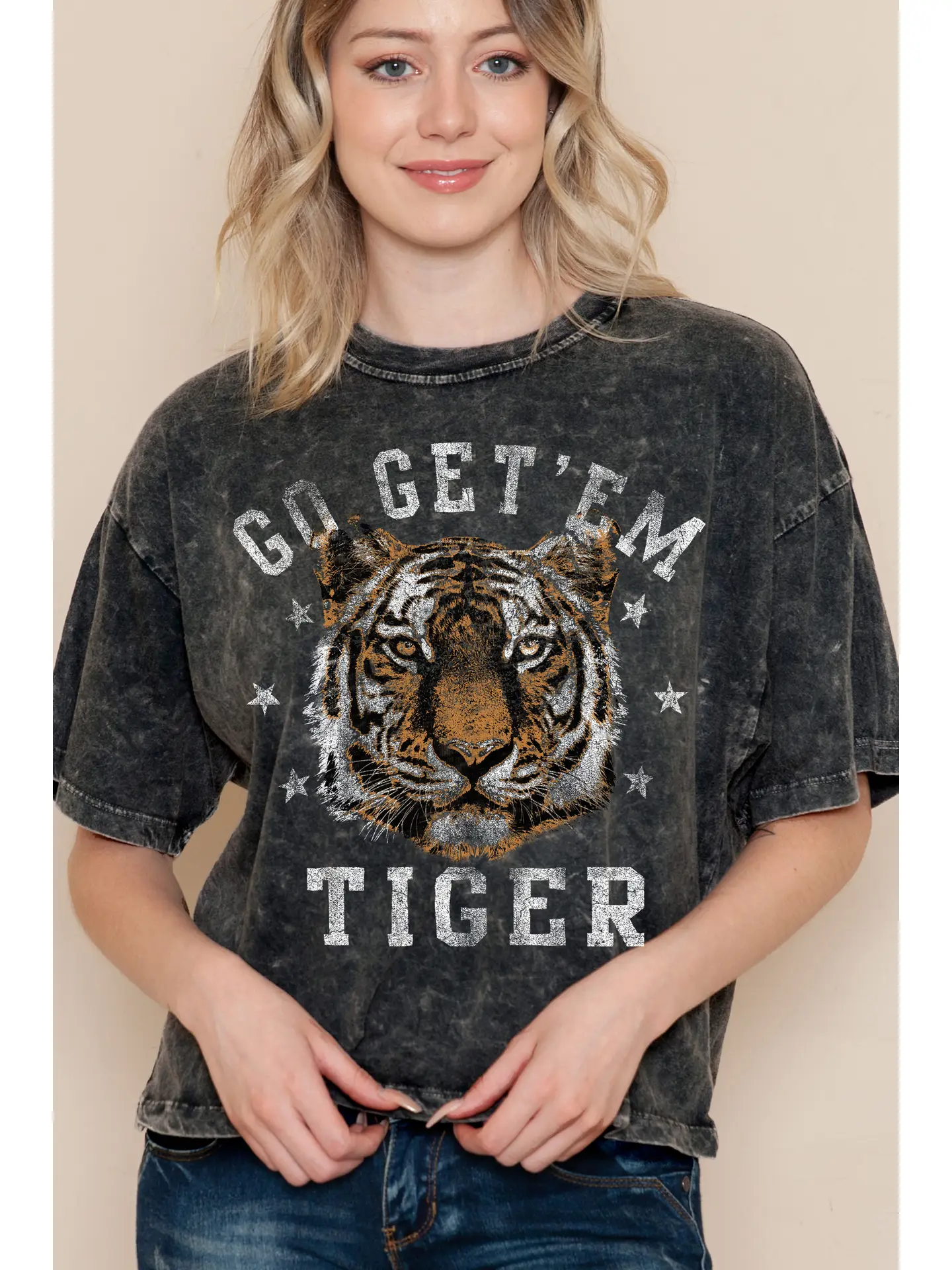 Go Get'em Tiger Cropped Tee