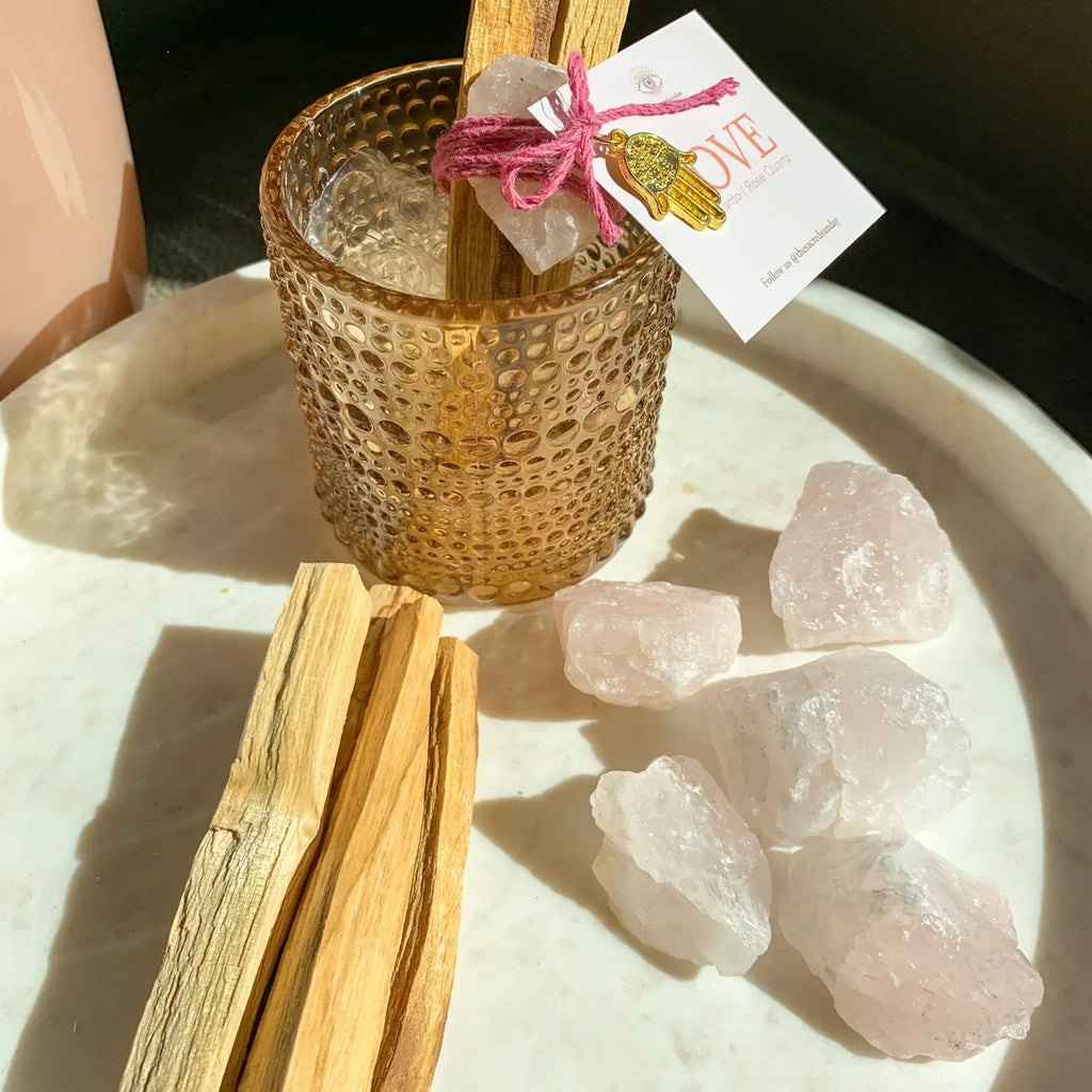 'love' Intention Bundle [ Palo Santo + Rose Quartz ]