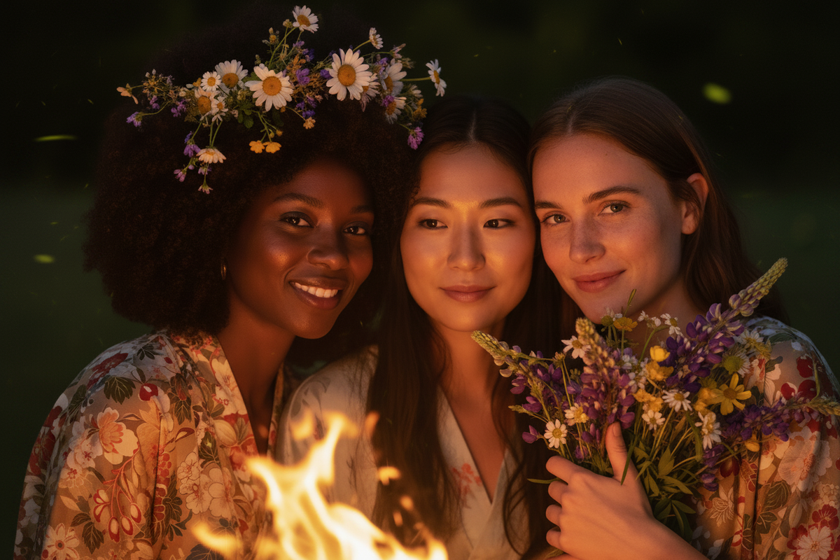 Solstice Eve Bonfire Banner - No Fabric